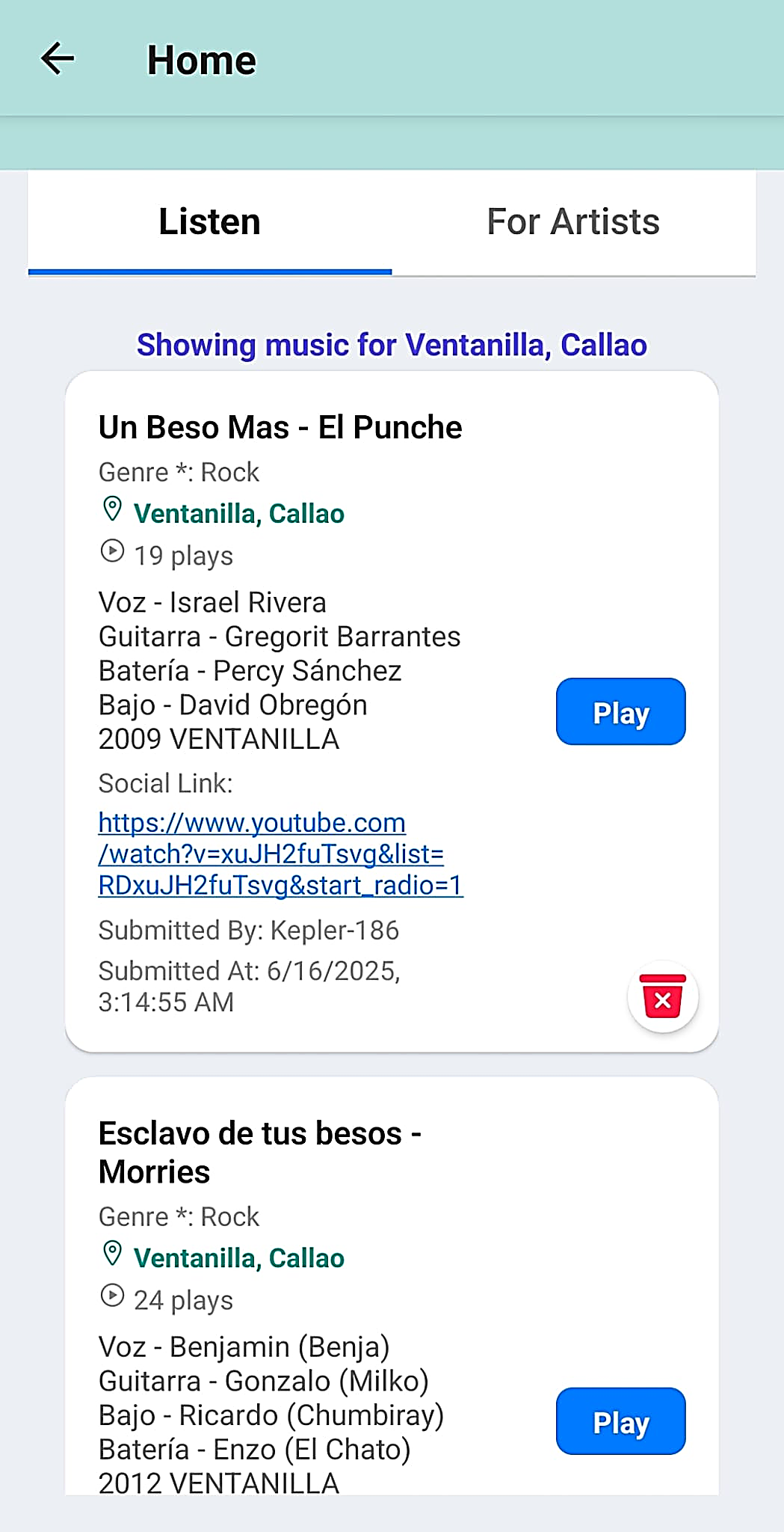Music Screen